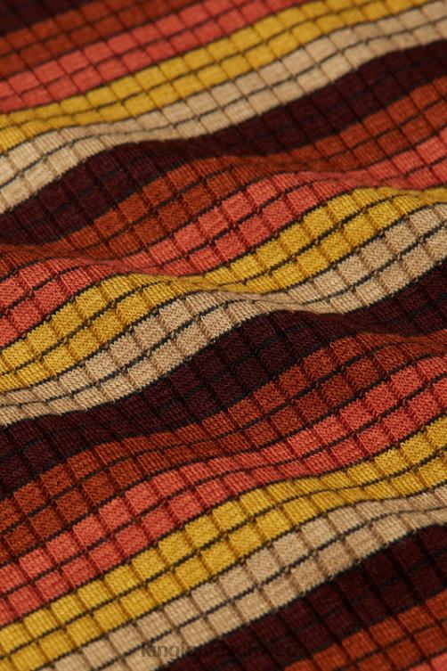 Frauen Lily Top Vanna Stripe King Louie Mango-Orange Bekleidung LP84R44