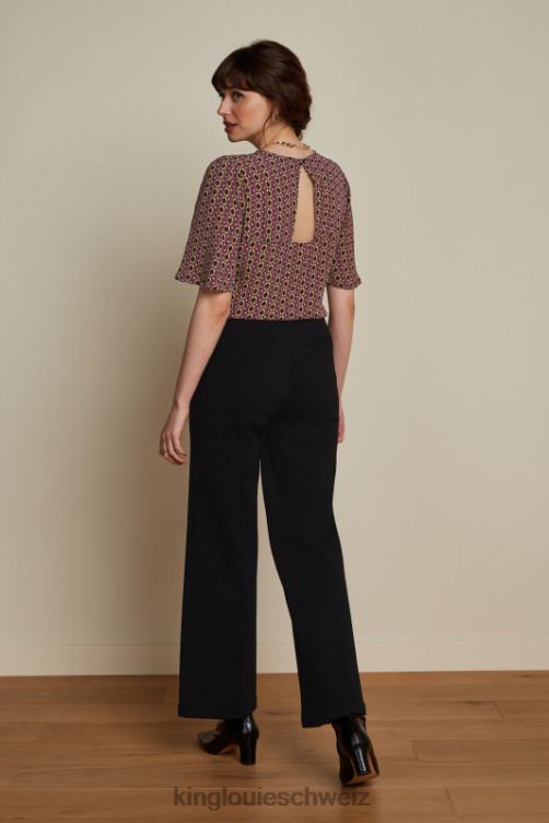 Frauen Lizzy Top Hoopah King Louie Mesa-Rosa Bekleidung LP84R41