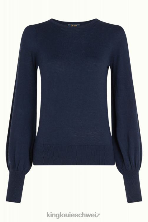 Frauen Maya-Top-Kokon King Louie Blau Bekleidung LP84R77