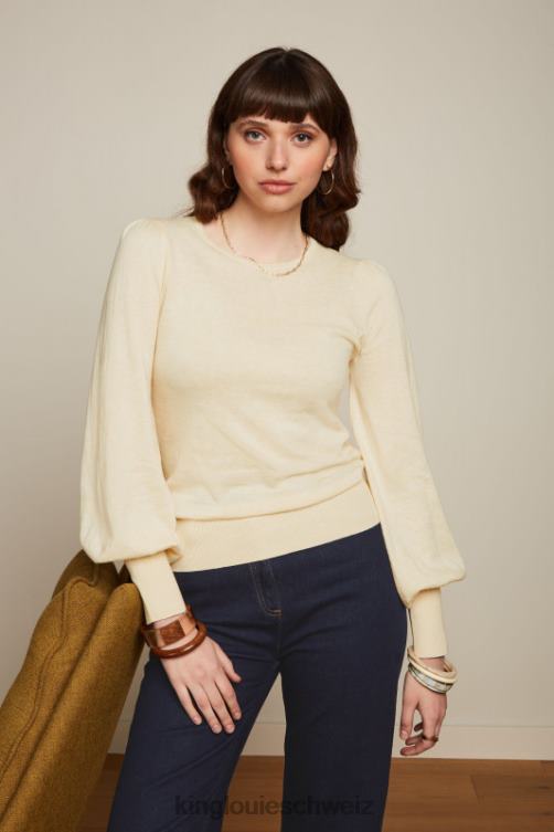 Frauen Maya-Top-Kokon King Louie Creme Bekleidung LP84R80