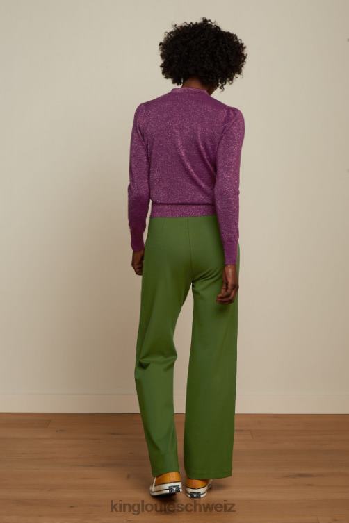 Frauen Polo-Rüschenoberteil in Lapislazuli King Louie Kaspia lila Bekleidung LP84R66