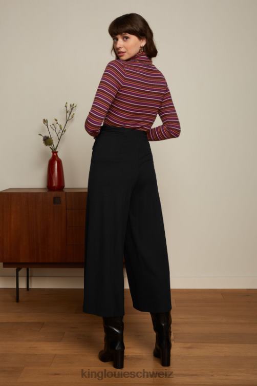 Frauen Rollkragenoberteil Rolla Stripe King Louie Mesa-Rosa Bekleidung LP84R56