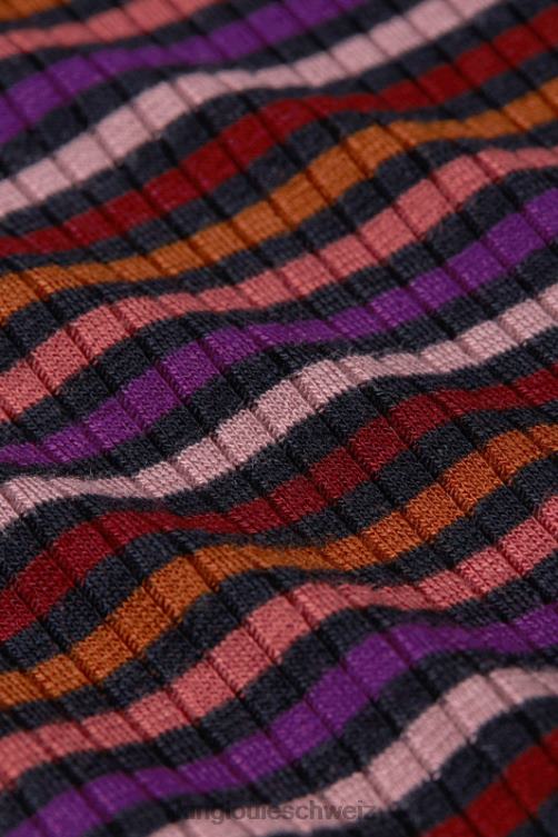 Frauen Rollkragenoberteil Rolla Stripe King Louie Mesa-Rosa Bekleidung LP84R56