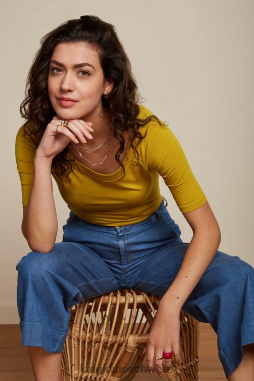 Frauen Sarah Top Ecovero Licht King Louie frühlingsgelb Bekleidung LP84R106