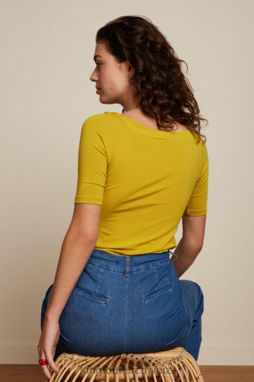 Frauen Sarah Top Ecovero Licht King Louie frühlingsgelb Bekleidung LP84R106