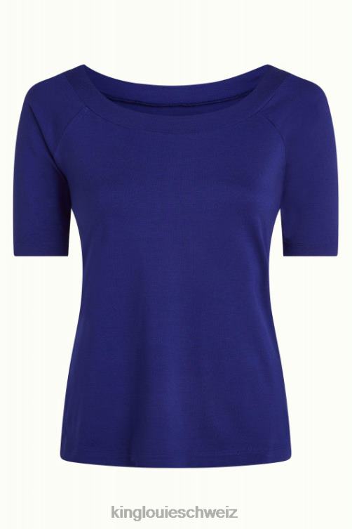 Frauen Sarah Top Ecovero Licht King Louie tiefes Blau Bekleidung LP84R108