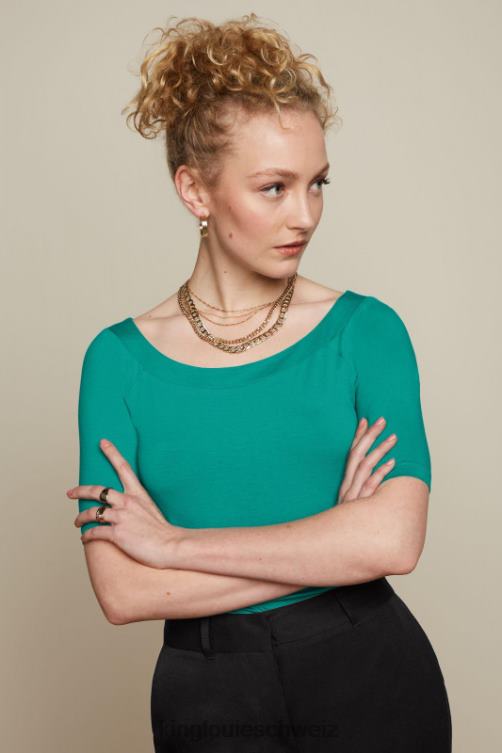 Frauen Sarah Top Ecovero Licht King Louie wassergrün Bekleidung LP84R107