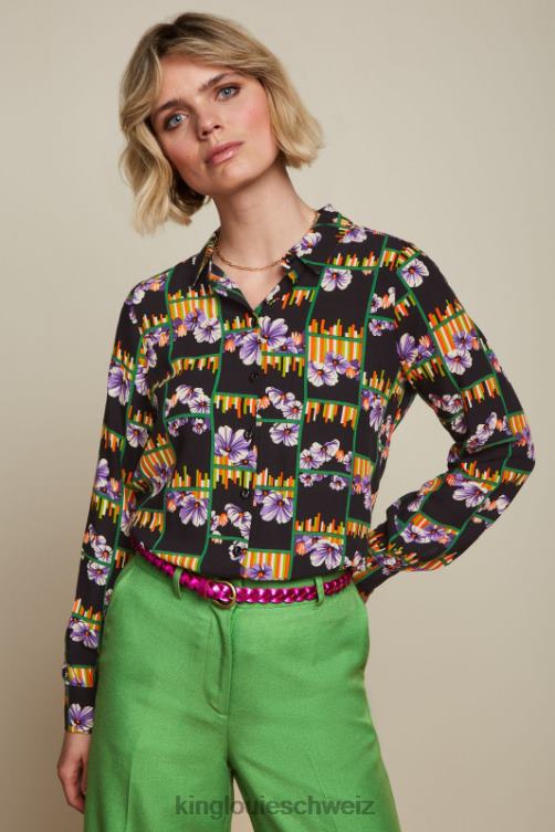 Frauen glänzender geflochtener Gürtel King Louie Kaspia lila Zubehörteil LP84R188